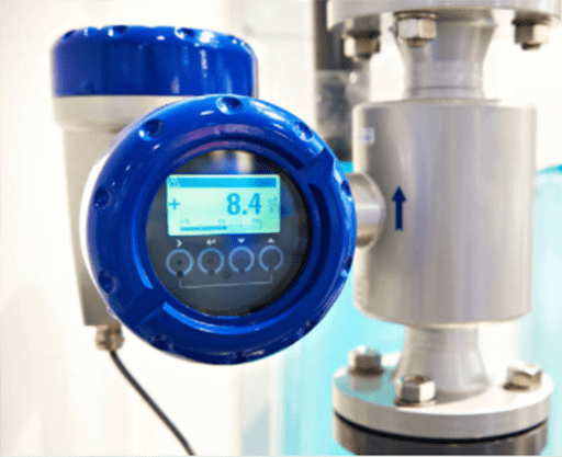 Electromagnetic flowmeter detector and water pipeline